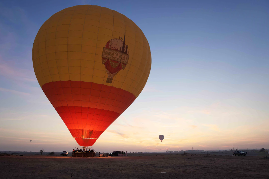 Overnight Hot Air Balloon experience in Dubai